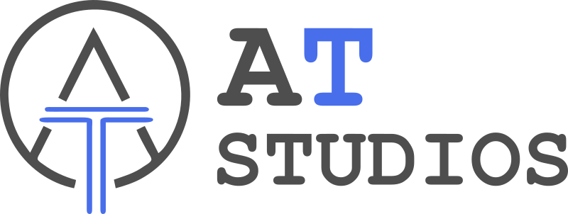 AT Studios logo best web development company in jaipur